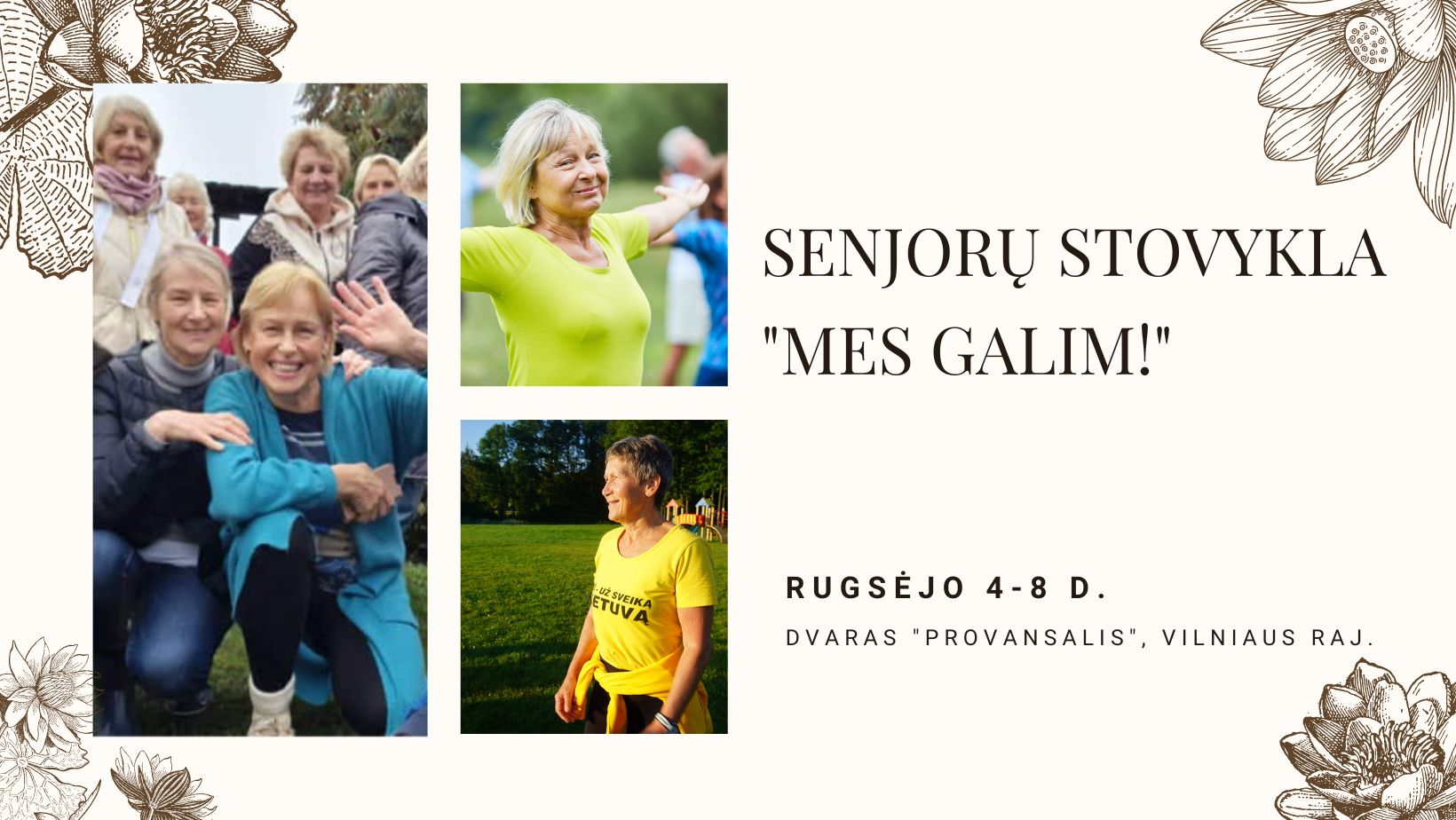 Senjorų stovykla Mes galim!